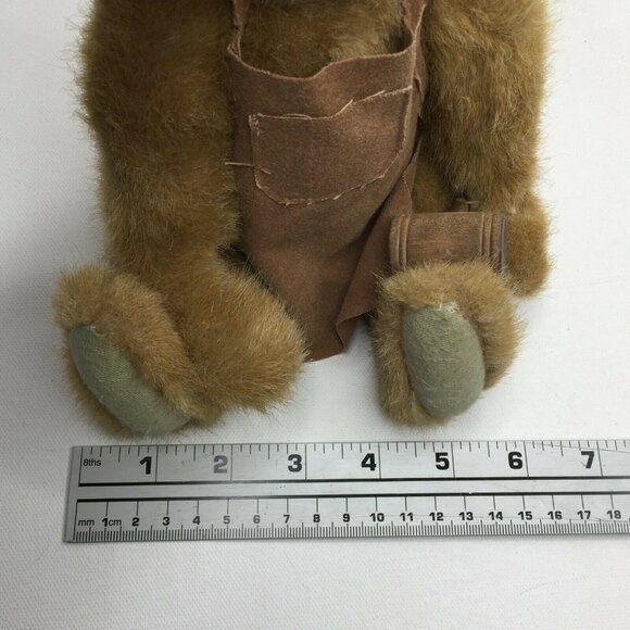 Mary Meyer Artisan 11" Plush Teddy Bear Apron Green Mountain Bears - Picture 7 of 8